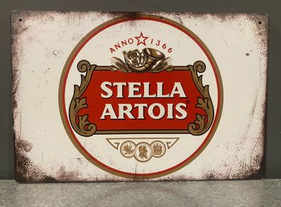 Stella Artois Tin Metal Sign
