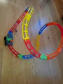 Children's train on loop track