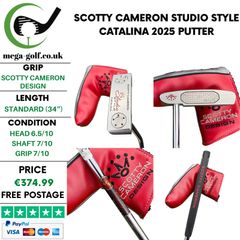 Scotty Cameron Studio Style Catalina 2025 Putter / 34"