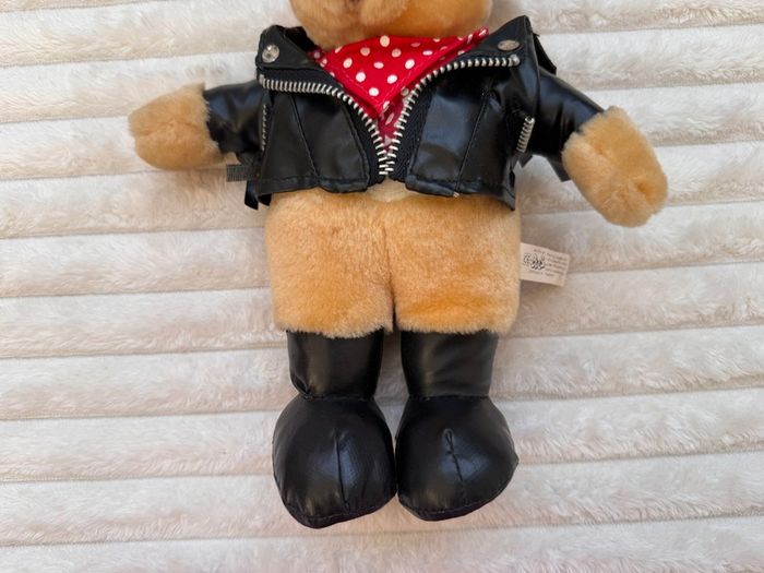 Vintage PMS Biker Mates Bear Playmates Soft approx. 28 cm. Damaged Plush Please see photos