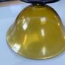 Reduced Vintage large 28cm diameter Centrepiece amber and blue glass pedestal bowl Image 9