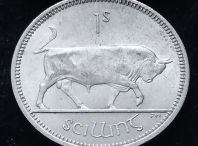 #741 - Ireland - 1964 - Shilling - EF - KM.14a