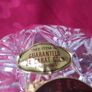Killarney Crystal Cut Crystal Glass Happy Birthday Lidded Jewelry Dish / Bowl With 24 Carat Gold Cover Handle and Footed Base Finishing Made In Ireland Image 8