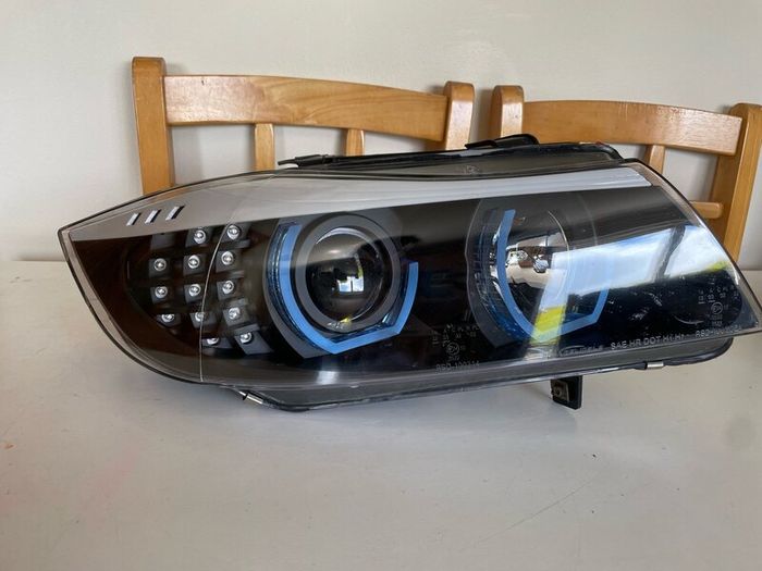 BMW 3 series Blue Halo LED Headlights Pair