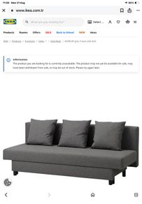 Double IKEA sofa bed