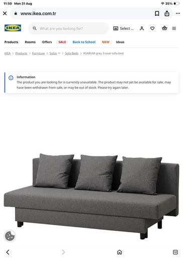 Double IKEA sofa bed
