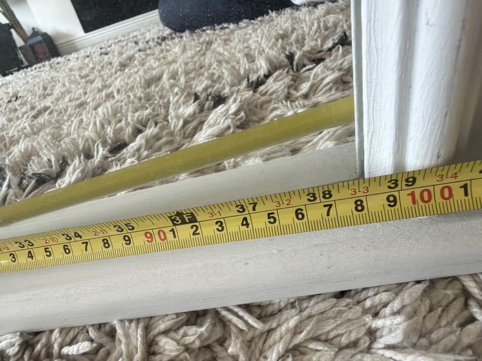 Large wooden mirror