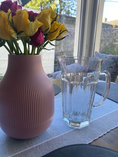 Glass pitcher/jug 1 litre