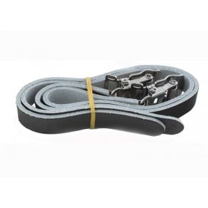 Leather Pedal Straps (Pair) - Black