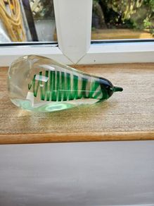 Pear Glass Paperweight