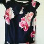 A very stunning navy and pink dressy dress Image 2