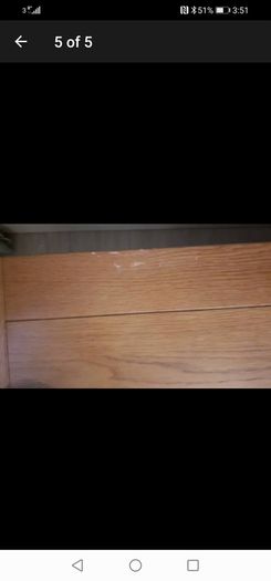 Two tone oak and painted coffee table with two drawers