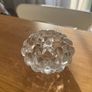 Genuine Orrefors Swedish Crystal Candle Holder Raspberry Collection Image 4