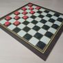 Games Room Chess Checkers Board Game Box Set Red & Black Edition OOP Image 9
