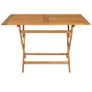 5 Piece Garden Dining Set Solid Teak Wood Image 3