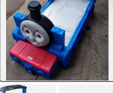 Thomas the tank engine bed.