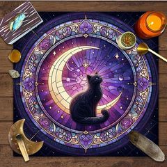 Witchy Cat Table Cloth - great gift