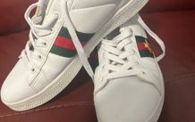 White Gucci inspired trainers size UK5 EU39 Perfect condition Postage included
