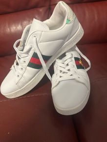 White Gucci inspired trainers size UK5 EU39 Perfect condition Postage included