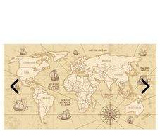 Retro worldmap sepia wall mural