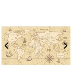 Retro worldmap sepia wall mural