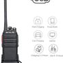 Walkie Talkies PMR446 License Free 16 Channels CTCSS/DCS Walkie Talkie Rechargeable Two Way Radio with USB Charging Base and Earpiece Walkie Talkies Adults (FREE POSTAGE) Image 2