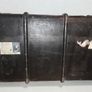Large beautiful old steamer trunk with original labels Image 2