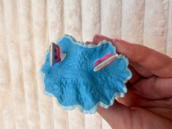 Papo Blue Princess Skating Figure 2016 Figure Skater Ice Skates Crown approx. 10 cm. Used Please see photos