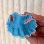 Papo Blue Princess Skating Figure 2016 Figure Skater Ice Skates Crown approx. 10 cm. Used Please see photos Image 10
