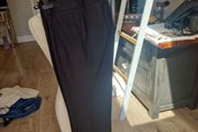 black bootleg trousers