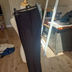 black bootleg trousers