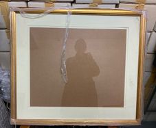 picture frame gold and glazed