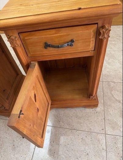 2 x Bedside Locker - Solid