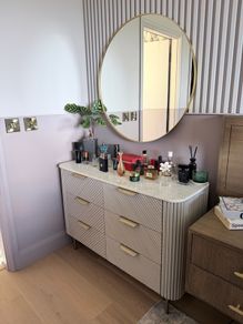Next 'Valencia' Light Grey Mango Wood 6-Drawer Chest - Mint Condition
