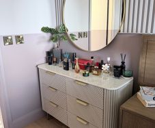 Next 'Valencia' Light Grey Mango Wood 6-Drawer Chest - Mint Condition