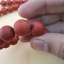 Vintage African Style White Dotted Glass Beads Strands Necklace Image 2