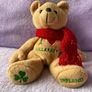 I Heart Killarney Teddy Bear with Red Knitted Scarf Image 2