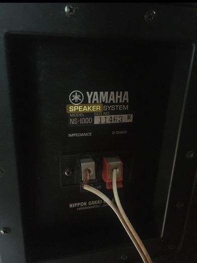 Yamaha NS 1000 speakers, includes front grill/ net and spiked stands.working perfectly, iEbony finish. Fabulous product.