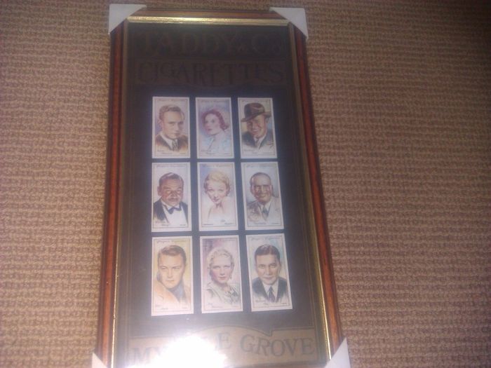 Taddy & Co. Cigarettes. Myrtle Grove .Framed