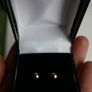 Vintage Sold 9ct Gold 375 Ball Stud Earrings 0,80g Image 4