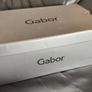 Gabor Enfield Black Patent Womens Ankle Boots in box. Image 8