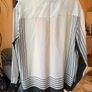 SIR. Garden Stripe 100% Silk Shirt & Trousers Set UK 10/12 Image 6