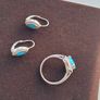 silver ring and earings Image 3