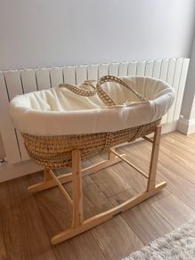 Moses basket and rocker (New)