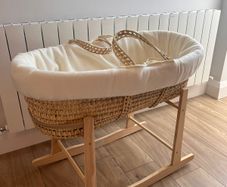 Moses basket and rocker (New)