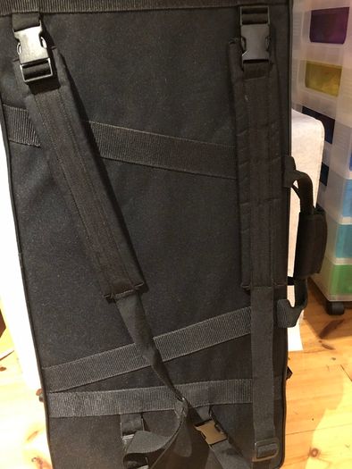 Alto/soprano double saxophone case.