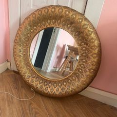 large gold mirror