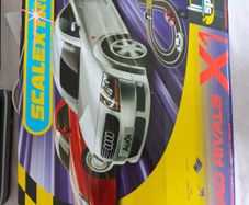 Scalextric Road Rivals X1, Porsch & Audi Cars and Track in as new condition, see pictures