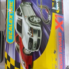 Scalextric Road Rivals X1, Porsch & Audi Cars and Track in as new condition, see pictures