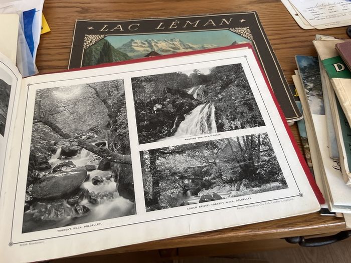 Collection of vintage tourist booklets and hotel brochures